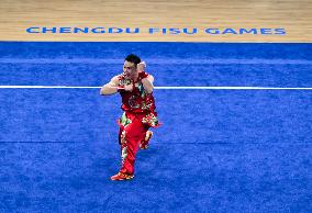 (Chengdu Universiade)CHINA-SICHUAN-CHENGDU-WORLD UNIVERSITY GAMES-WUSHU(CN)