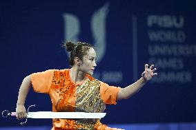 (Chengdu Universiade)CHINA-SICHUAN-CHENGDU-WORLD UNIVERSITY GAMES-WUSHU(CN)