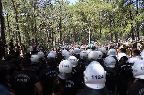 Protesters Occupy Forest To Stop Coal Mine Expansion - Turkey