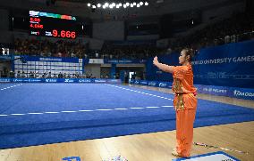 (Chengdu Universiade)CHINA-SICHUAN-CHENGDU-WORLD UNIVERSITY GAMES-WUSHU(CN)