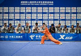 (Chengdu Universiade)CHINA-SICHUAN-CHENGDU-WORLD UNIVERSITY GAMES-WUSHU(CN)