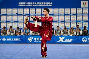 (Chengdu Universiade)CHINA-SICHUAN-CHENGDU-WORLD UNIVERSITY GAMES-WUSHU(CN)