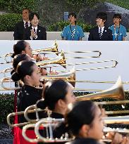 Crown prince Fumihito at cultural festival