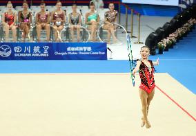 (Chengdu Universiade)CHINA-SICHUAN-CHENGDU-WORLD UNIVERSITY GAMES-RHYTHMIC GYMNASTICS (CN)