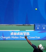 (Chengdu Universiade) CHINA-SICHUAN-CHENGDU-WORLD UNIVERSITY GAMES-TENNIS-MEN'S SINGLES
