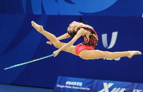 (Chengdu Universiade)CHINA-SICHUAN-CHENGDU-WORLD UNIVERSITY GAMES-RHYTHMIC GYMNASTICS (CN)