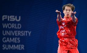 (Chengdu Universiade)CHINA-SICHUAN-CHENGDU-WORLD UNIVERSITY GAMES-WUSHU(CN)