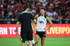 Liverpool Press Conference And Training