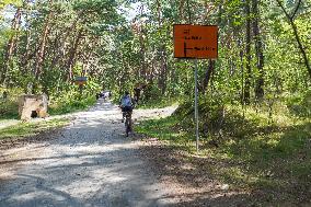 Poland Russia Border In Piaski