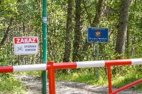 Poland Russia Border In Piaski