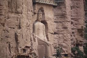 Maitreya Giant Buddha in Bingling Temple in Gansu, China