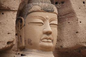 Maitreya Giant Buddha in Bingling Temple in Gansu, China