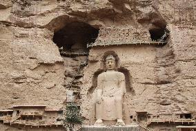 Maitreya Giant Buddha in Bingling Temple in Gansu, China