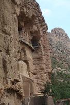 Maitreya Giant Buddha in Bingling Temple in Gansu, China