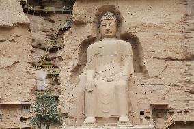 Maitreya Giant Buddha in Bingling Temple in Gansu, China