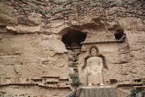 Maitreya Giant Buddha in Bingling Temple in Gansu, China