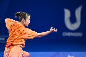 (Chengdu Universiade)CHINA-SICHUAN-CHENGDU-WORLD UNIVERSITY GAMES-WUSHU(CN)