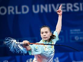 (Chengdu Universiade)CHINA-SICHUAN-CHENGDU-WORLD UNIVERSITY GAMES-WUSHU(CN)