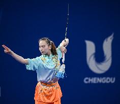 (Chengdu Universiade)CHINA-SICHUAN-CHENGDU-WORLD UNIVERSITY GAMES-WUSHU(CN)