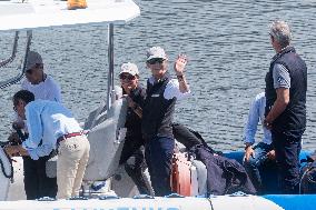 King Juan Carlos Takes Part In A Regatta - Galicia