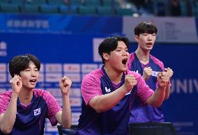 (Chengdu Universiade)CHINA-SICHUAN-CHENGDU-WORLD UNIVERSITY GAMES-TABLE TENNIS (CN)