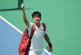 (Chengdu Universiade)CHINA-SICHUAN-CHENGDU-WORLD UNIVERSITY GAMES-TENNIS(CN)