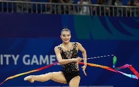 (Chengdu Universiade)CHINA-SICHUAN-CHENGDU-WORLD UNIVERSITY GAMES-RHYTHMIC GYMNASTICS(CN)