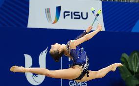 (Chengdu Universiade)CHINA-SICHUAN-CHENGDU-WORLD UNIVERSITY GAMES-RHYTHMIC GYMNASTICS(CN)