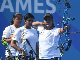 (Chengdu Universiade)CHINA-SICHUAN-CHENGDU-WORLD UNIVERSITY GAMES-ARCHERY COMPOUND WOMEN'S TEAM(CN)