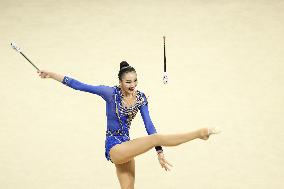 (Chengdu Universiade)CHINA-SICHUAN-CHENGDU-WORLD UNIVERSITY GAMES-RHYTHMIC GYMNASTICS(CN)