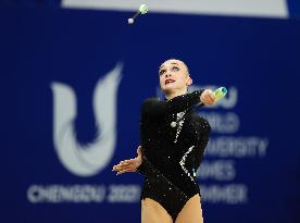 (Chengdu Universiade)CHINA-SICHUAN-CHENGDU-WORLD UNIVERSITY GAMES-RHYTHMIC GYMNASTICS(CN)