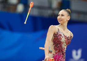 (Chengdu Universiade)CHINA-SICHUAN-CHENGDU-WORLD UNIVERSITY GAMES-RHYTHMIC GYMNASTICS(CN)