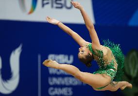 (Chengdu Universiade)CHINA-SICHUAN-CHENGDU-WORLD UNIVERSITY GAMES-RHYTHMIC GYMNASTICS(CN)