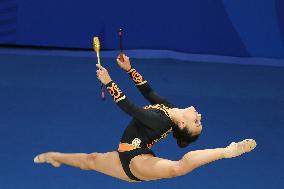 (Chengdu Universiade)CHINA-SICHUAN-CHENGDU-WORLD UNIVERSITY GAMES-RHYTHMIC GYMNASTICS(CN)