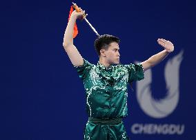 (Chengdu Universiade)CHINA-SICHUAN-CHENGDU-WORLD UNIVERSITY GAMES-WUSHU (CN)