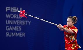 (Chengdu Universiade)CHINA-SICHUAN-CHENGDU-WORLD UNIVERSITY GAMES-WUSHU (CN)