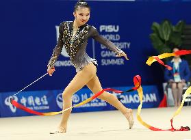 (Chengdu Universiade)CHINA-SICHUAN-CHENGDU-WORLD UNIVERSITY GAMES-RHYTHMIC GYMNASTICS(CN)