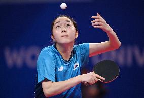 (Chengdu Universiade)CHINA-CHENGDU-WORLD UNIVERSITY GAMES-TABLE TENNIS (CN)