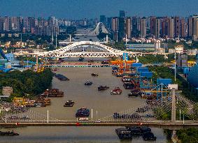 The Beijing-Hangzhou Grand Canal After The Departure of Super Typhoon Doksuri