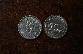 British India Coins 1947 George VI Last British Minted One Rupee