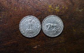 The Last Issued Coin By British India And The First Issued Coin Under The Republic Of India