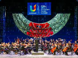 (Chengdu Universiade)CHINA-CHENGDU-WORLD UNIVERSITY GAMES-CONCERT