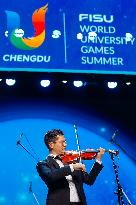 (Chengdu Universiade)CHINA-CHENGDU-WORLD UNIVERSITY GAMES-CONCERT