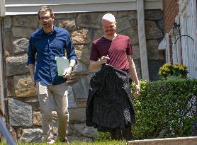 Ex-Biden official Sam Brinton spotted for first time since leaving jail over latest suitcase