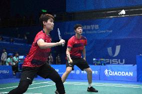 (Chengdu Universiade)CHINA-CHENGDU-WORLD UNIVERSITY GAMES-BADMINTON(CN)