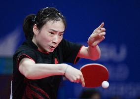 (Chengdu Universiade)CHINA-CHENGDU-WORLD UNIVERSITY GAMES-TABLE TENNIS(CN)