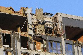 Consequences of July 28 Russian missile attack in Dnipro