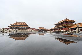 CHINA-BEIJING-THE FORBIDDEN CITY-DRAINAGE SYSTEM-RAINSTORMS WITHSTANDING (CN)