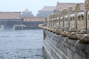 CHINA-BEIJING-THE FORBIDDEN CITY-DRAINAGE SYSTEM-RAINSTORMS WITHSTANDING (CN)