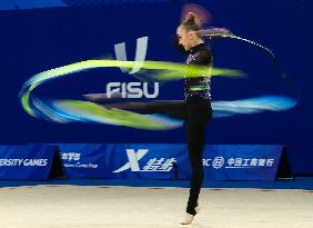 (Chengdu Universiade)CHINA-CHENGDU-WORLD UNIVERSITY GAMES-RHYTHMIC GYMNASTICS (CN)